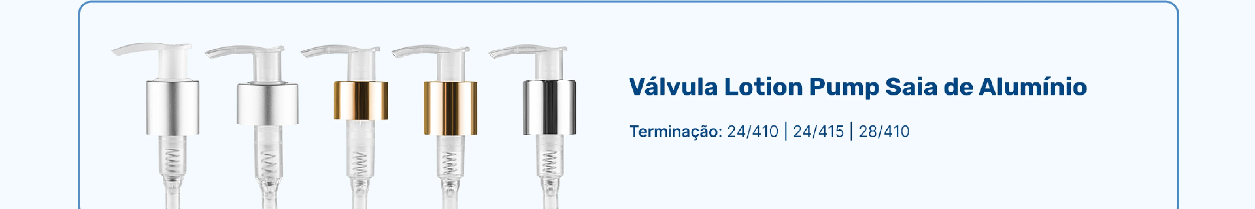Valvula Lotion Pump Saia Aluminio