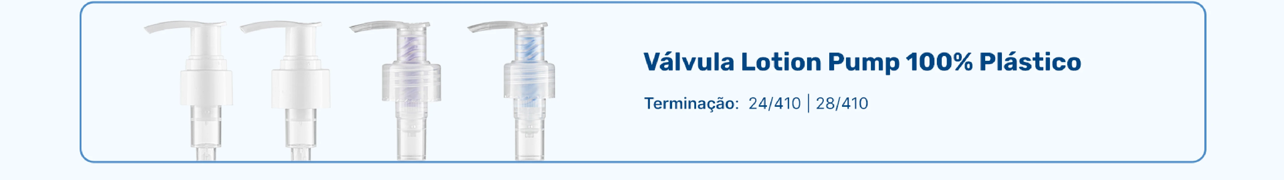 Valvula Lotion Pump 100% Plastico