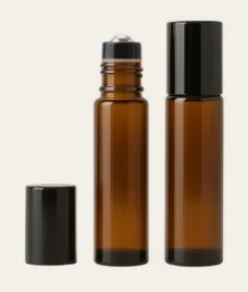 Frasco vidro âmbar R16 roll-on premium 10 ml