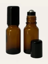 Frasco vidro âmbar R18 roll-on premium 15 ml