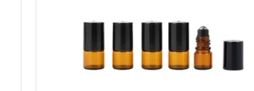 Frasco vidro âmbar mini roll-on 1 ml