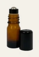 Frasco vidro âmbar R18 roll-on premium 5 ml