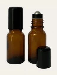 Frasco vidro âmbar R18 roll-on premium 20 ml