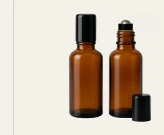 Frasco vidro âmbar R18 roll-on premium 30 ml