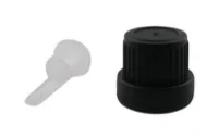 Tampa Euro com lacre R18 + batoque gotejador transparente