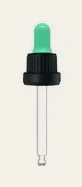 Pipeta vidro R18 bulbo verde agua