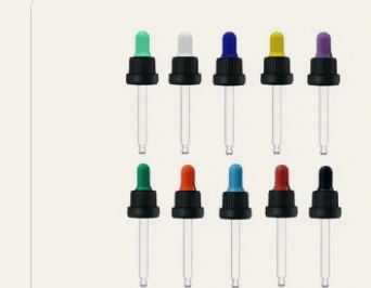 Kit 10 pipetas vidro premium R18 coloridas