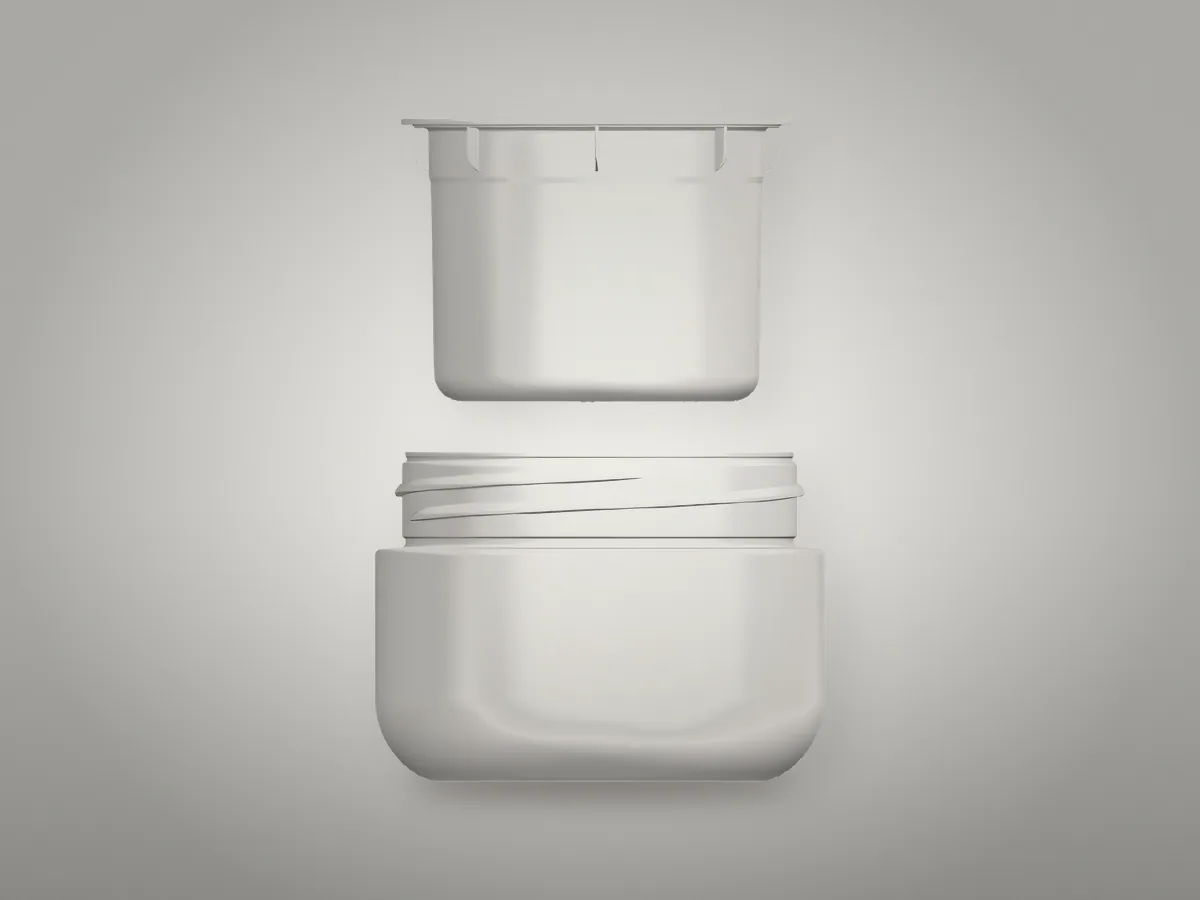Pote Itapema 50ml com caneca (refil) em PET / PP