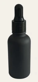 Frasco Conta Gotas Preto Fosco 30ml