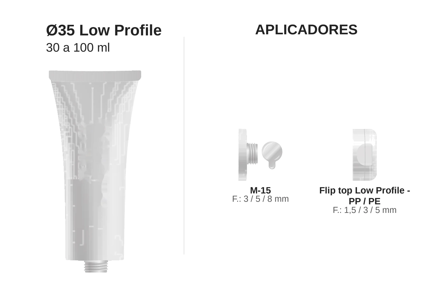 Bisnaga Ø35 Low Profile 100ml
